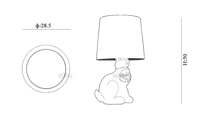 BVH博威灯饰 rabbit lamp 台灯